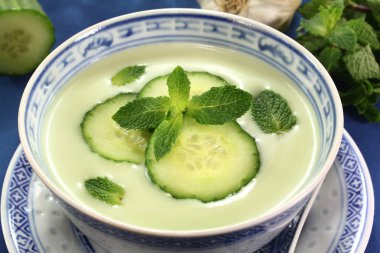 Cucumber soup clipart