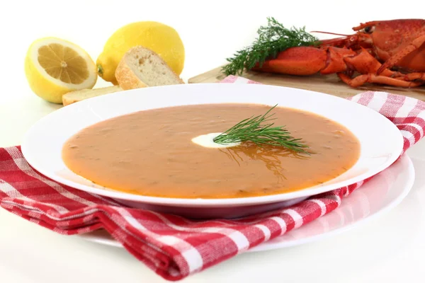 Zupa krem homara — Zdjęcie stockowe