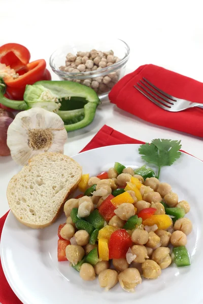Chickpea salad — Stock Photo, Image