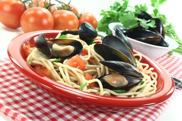 Spagetti kagyló — Stock Fotó