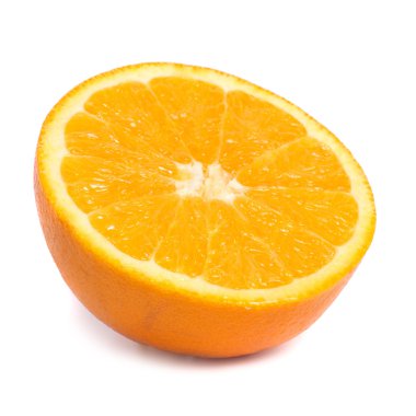de helft van sappige sinaasappel