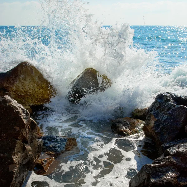 海辺で石 — ストック写真