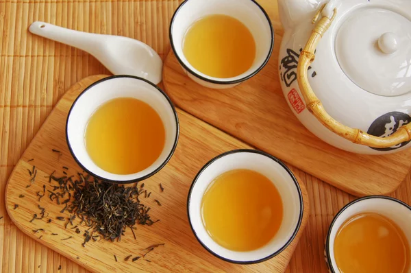 Primer plano del té verde — Foto de Stock