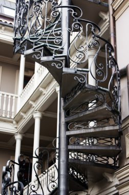 Old staircase in Tbilisi houses of 18-19 centuries, Republic of Georgia clipart