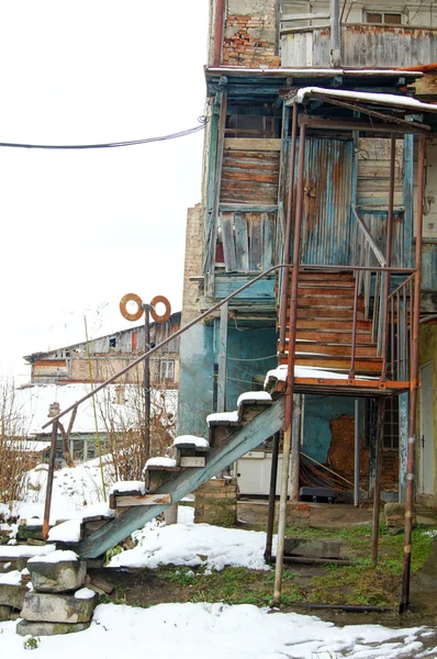 Pohled na tradiční úzkých uliček starého tbilisi, Gruzínská republika — Stock fotografie