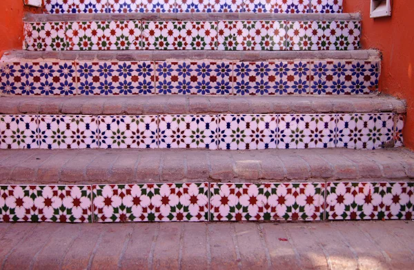 Ceramic tile walkway