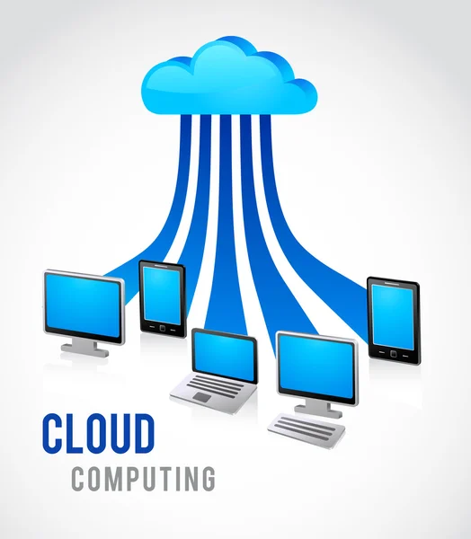 Nube de Internet, imagen vectorial — Archivo Imágenes Vectoriales