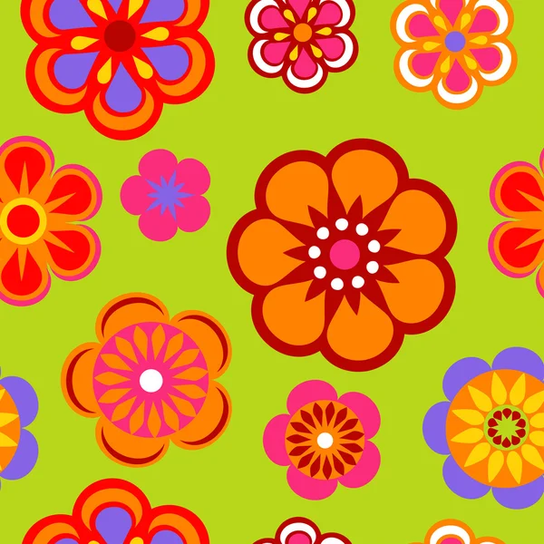 Fondo de patrón de flor sin costura — Archivo Imágenes Vectoriales