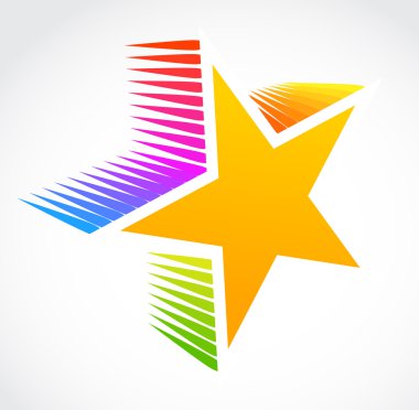 Star icon, vector clipart