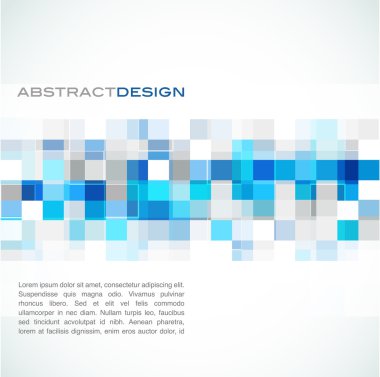 Blue abstract banner