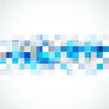 Blue abstract banner clipart