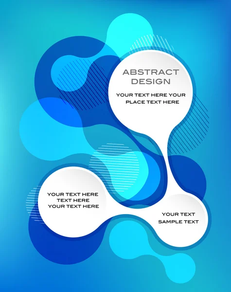 Blue abstract template — Stock Vector