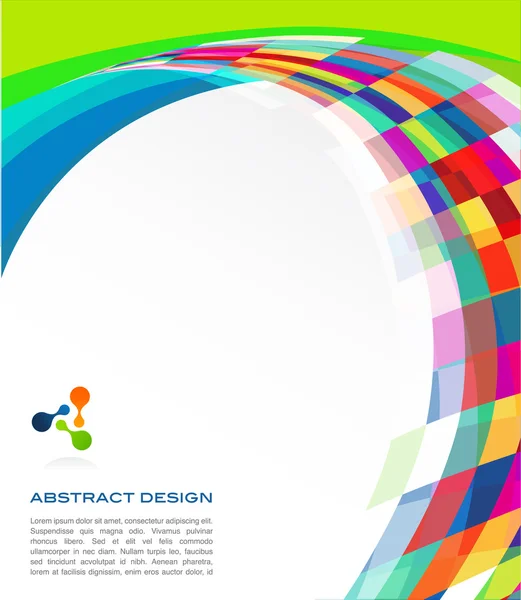 Banner abstracto colorido — Vector de stock