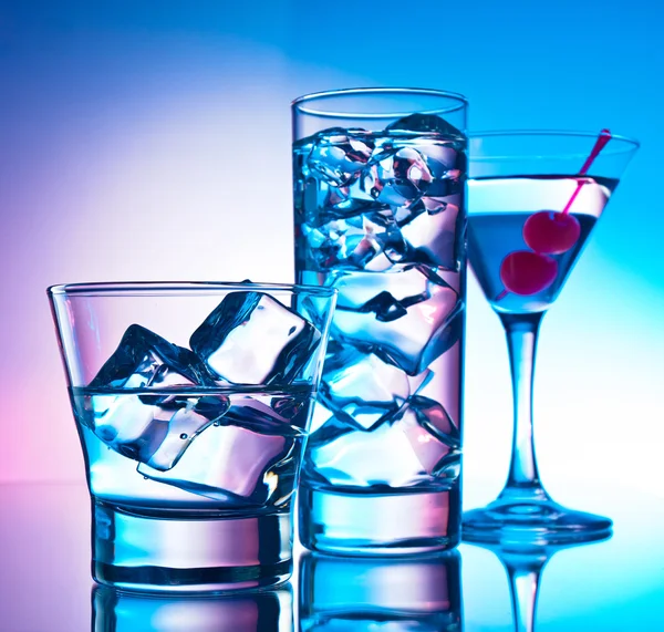 Drie cocktails — Stockfoto