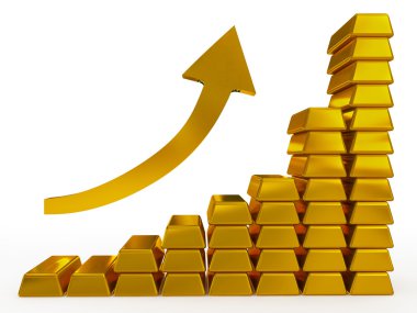 Gold bars clipart