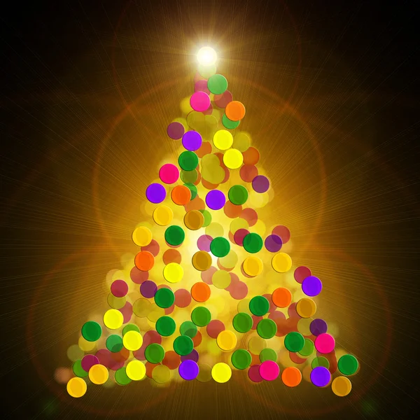 Christmas tree abstract — Stock Photo, Image