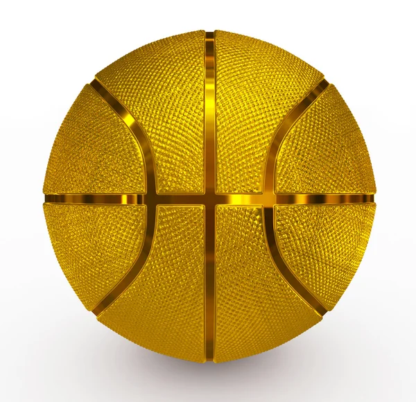 Basquetebol dourado — Fotografia de Stock