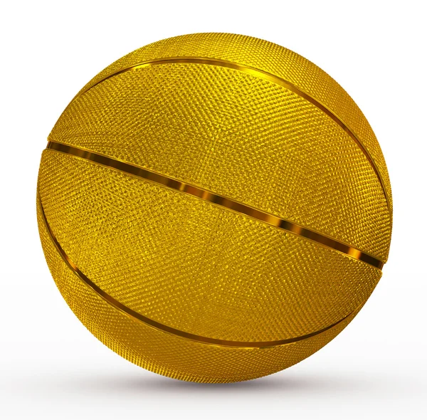 Koszykówka złoty — Zdjęcie stockowe