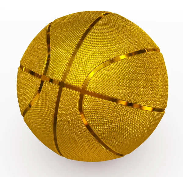 Baloncesto dorado — Foto de Stock
