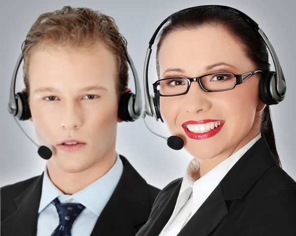 Dipendente del call center — Foto Stock