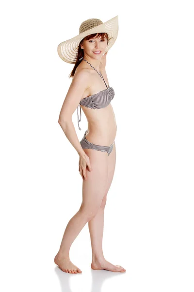 Schoonheid zomer vrouw in bikini — Stockfoto