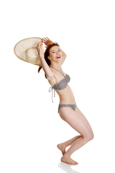 Schoonheid zomer vrouw in bikini — Stockfoto