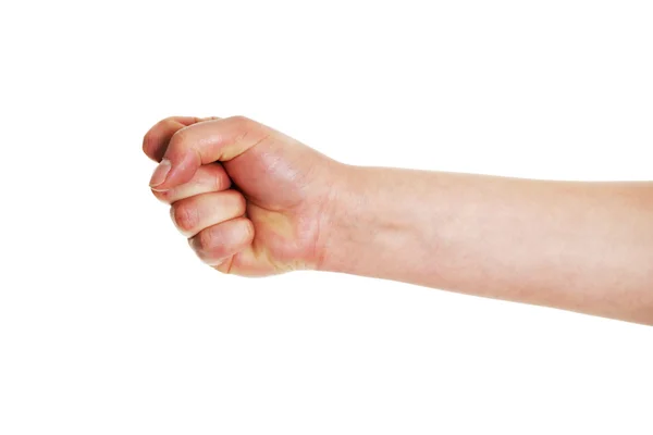 Mulher mão no punho — Fotografia de Stock