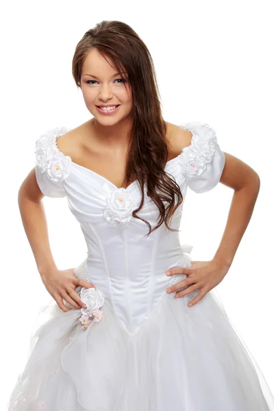 若い美しい白人の花嫁 — ストック写真