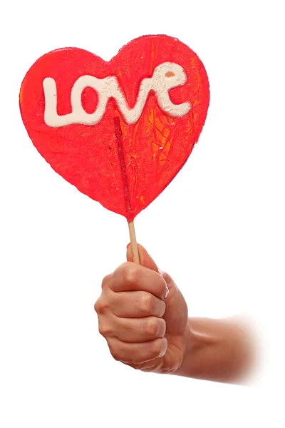 Valentine lollipop — Stock Photo, Image