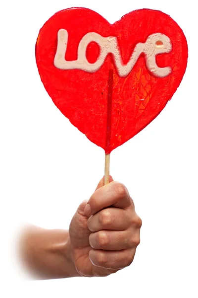 Valentine lollipop — Stock Photo, Image