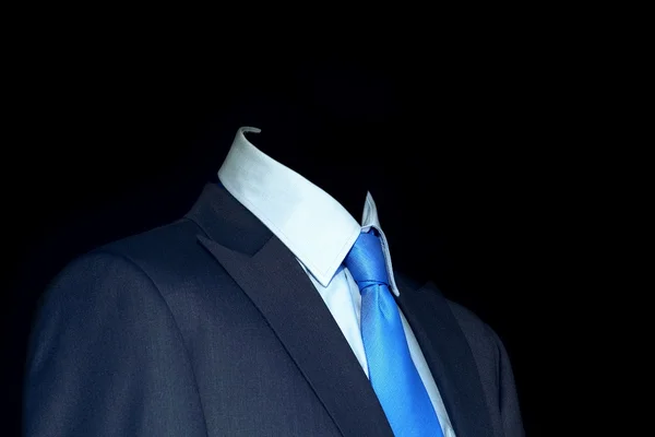 Traje azul y corbata — Foto de Stock