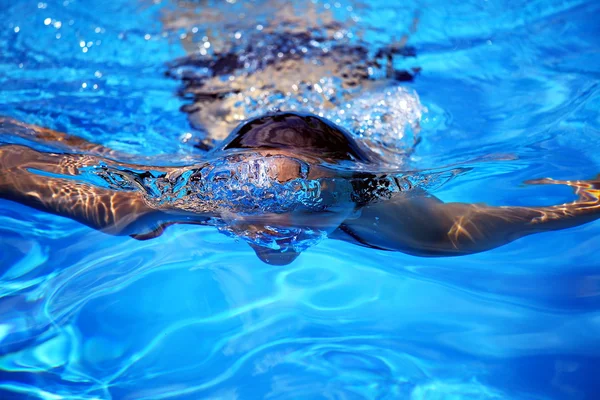 stock image Swimmer in blue