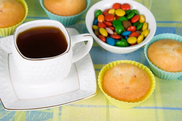 Τσάι και γλυκά — Φωτογραφία Αρχείου