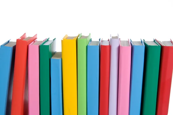 Stapel av färgglada böcker — Stockfoto