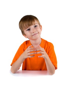 Portrait of a boy clipart