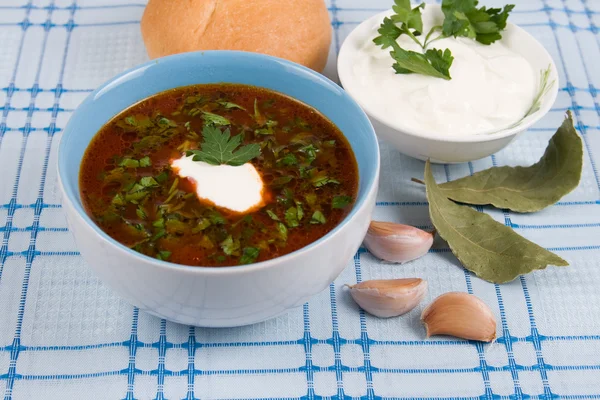 Deska rajská polévka — Stock fotografie