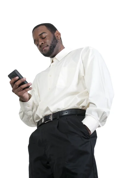 Business Man Texting — Stock Photo, Image