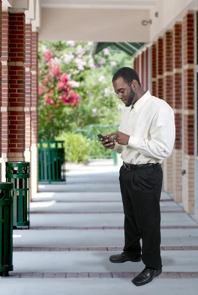 Business Man Texting — Stock Photo, Image