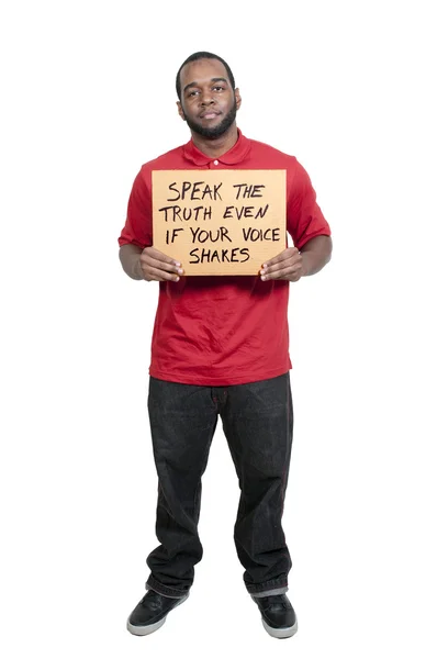 Speak The Truth Even If Your Voice Shakes — Stock Photo, Image