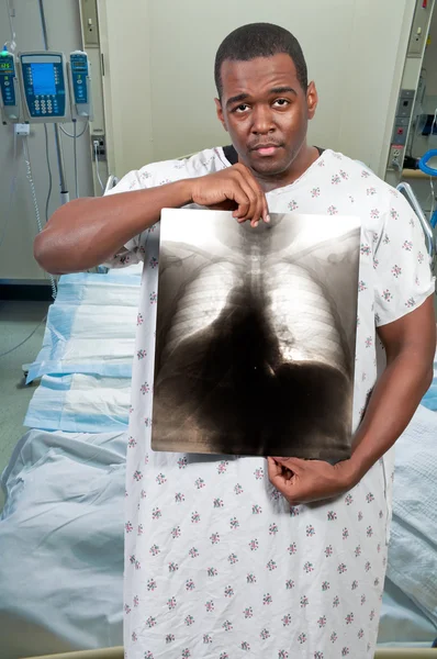 Zwarte man patiënt — Stockfoto