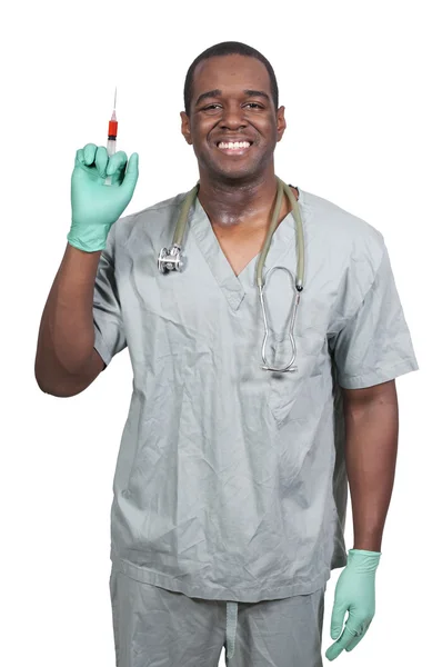 Doctor with a Syringe — Stock Photo, Image