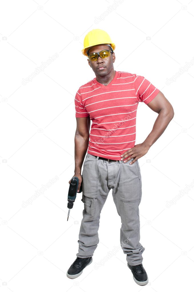 Black Man Construction Worker