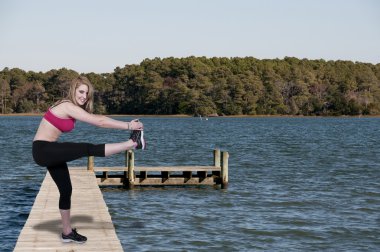 Yoga yapan kadın