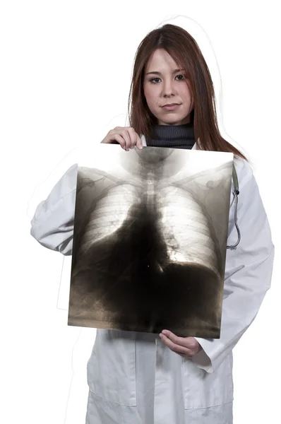 Kobieta radiolog — Zdjęcie stockowe