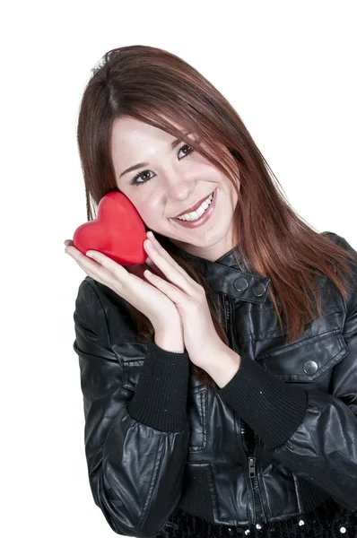Valentines Day Heart Woman — Stock Photo, Image