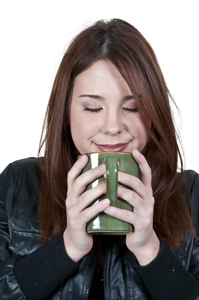 喝咖啡的女人 — 图库照片