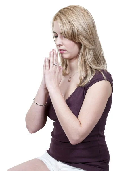 妇女祷告 — 图库照片