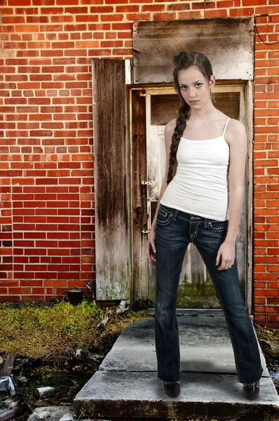 Mooie tiener vrouw — Stockfoto