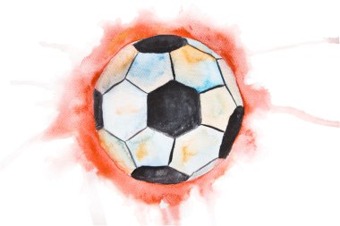 Single soccer ball clipart