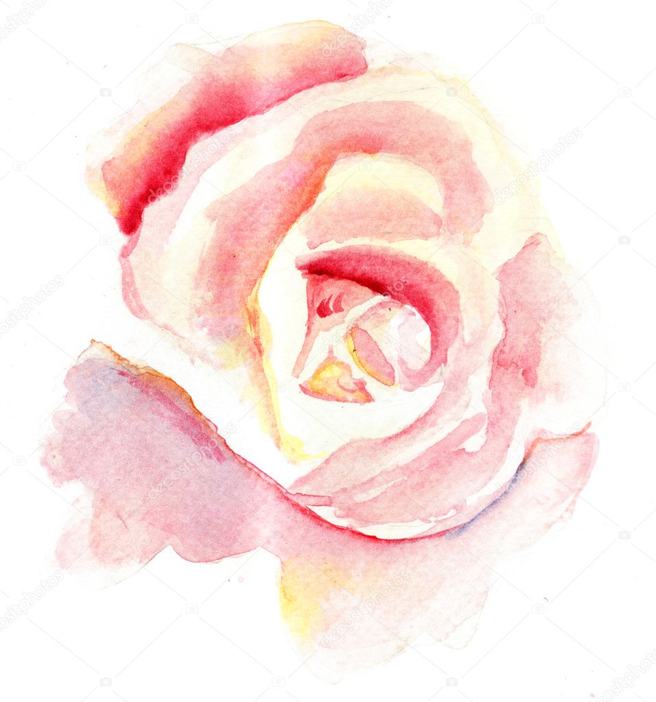 Stylized rose flower